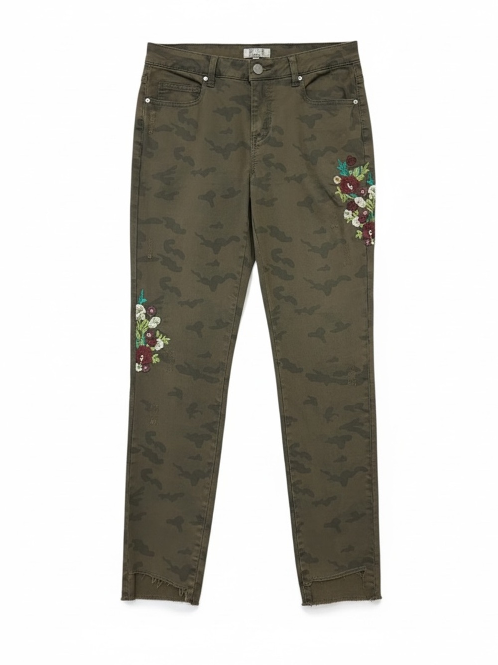 Tru Luxe Camo Floral Embroidery Jeans Women’s  Size 6